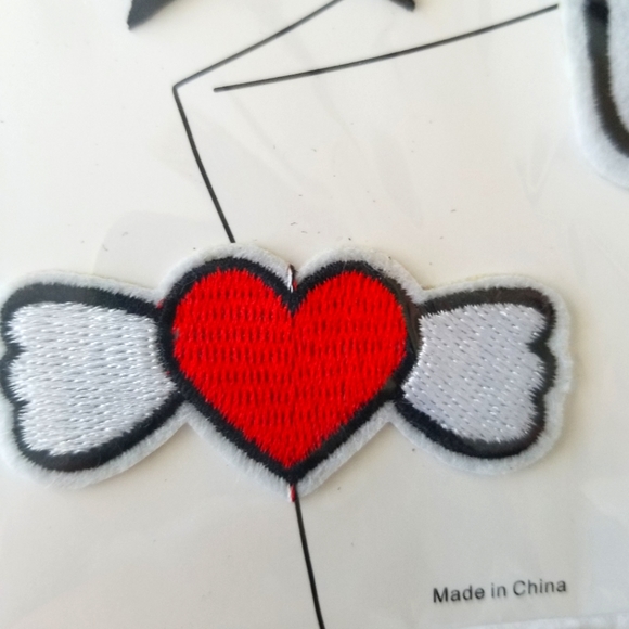 May Collection Set of Patches Unicorn, Heart Wings, &  Gold Star Patches NWT - Picture 3 of 4